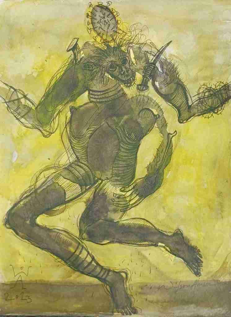 Wilson Abreu. Obras. "Me encantan las propuestas de Wilson Abreu, por su autenticidad, se desdobla, vive y plantea una realidad que solo él vive y comparte ..." Luis Leonor